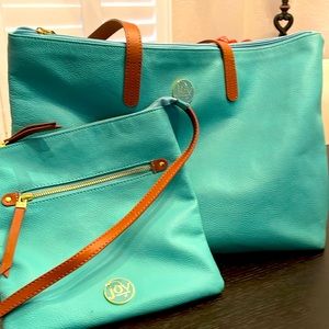 Joy Mangano tote & cross body bag set